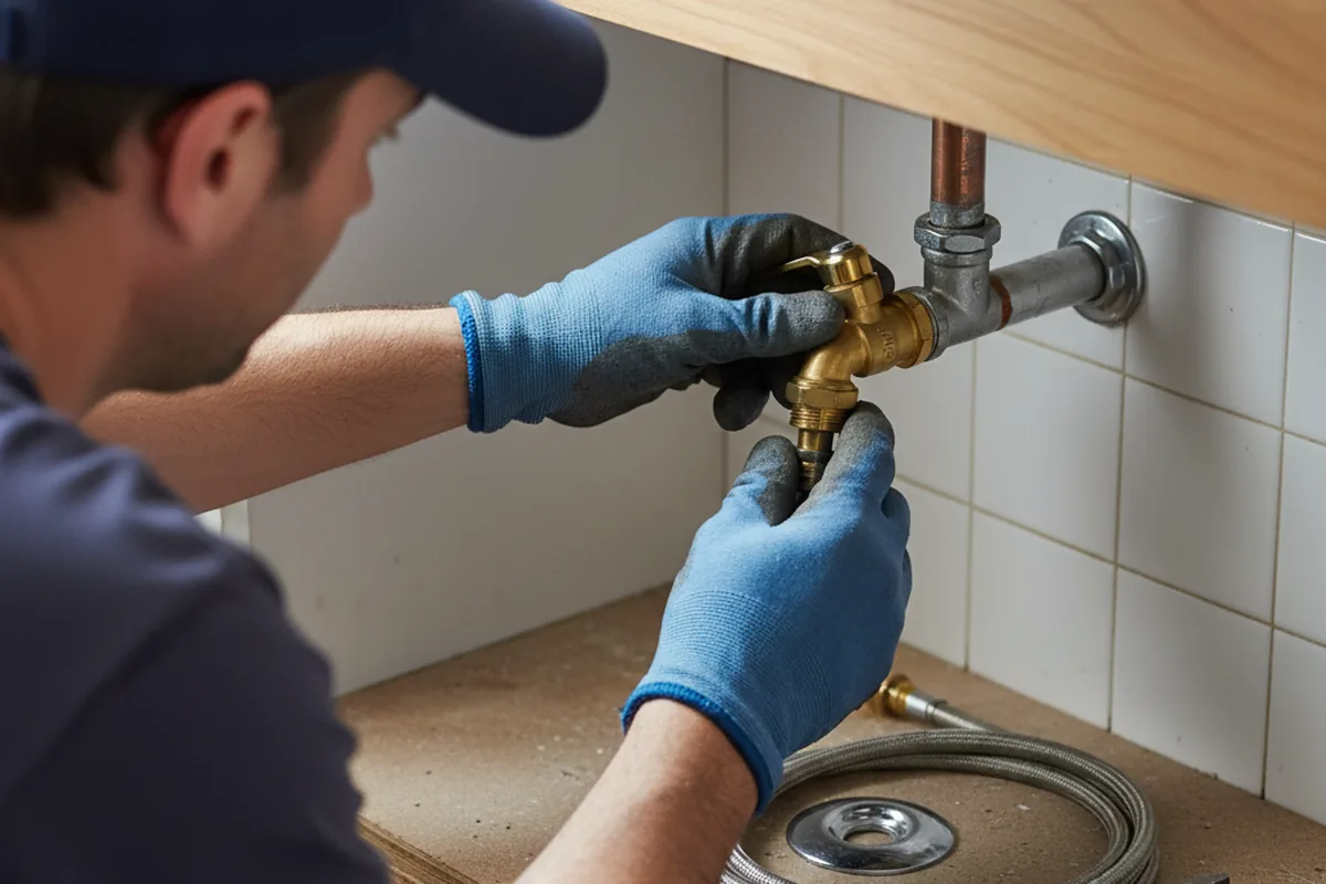 Shutoff valve and fitting work during Repiping in Kimper